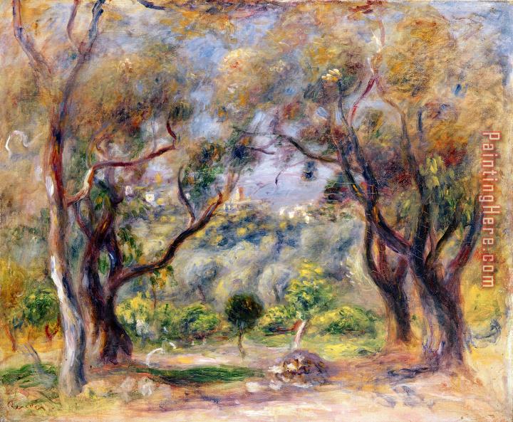 Pierre Auguste Renoir Landscape at Cagnes
